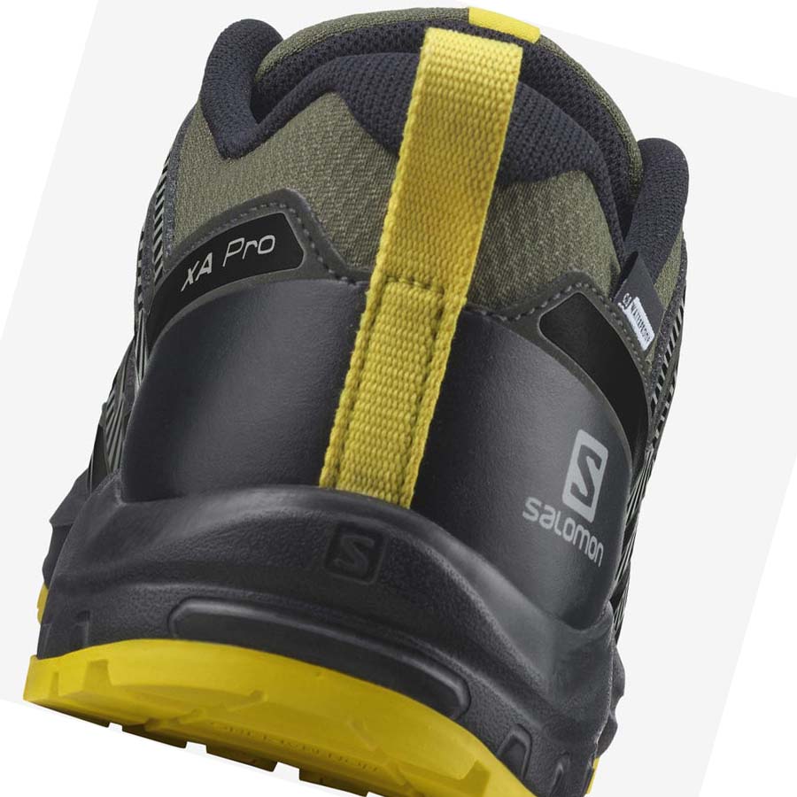 Salomon XA PRO V8 CLIMASALOMON™ WATERPROOF Çocuk Patika Koşu Ayakkabısı Zeytin Yeşili | TR 2022PJJ